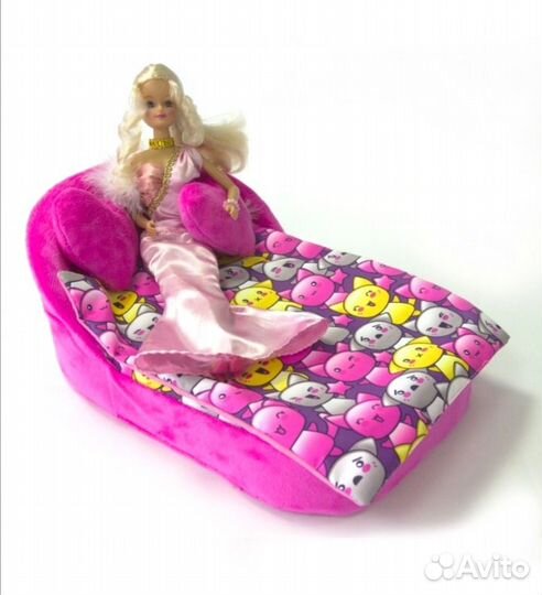 Кровать для кукол до 30 см