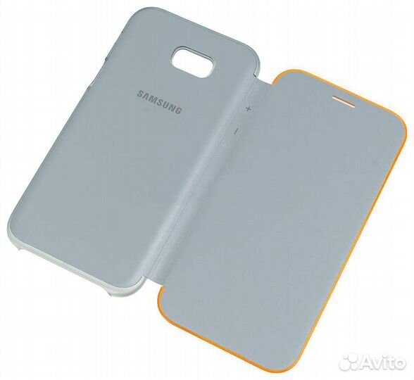 Оригинал Чехол Neon Flip на Samsung A3 (2017) Blue