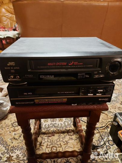Видеомагнитофоны JVC p50 Sharp 6v3