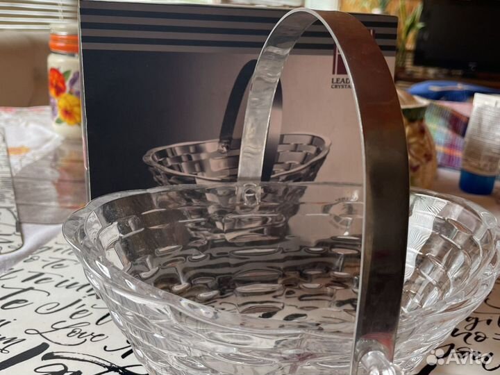 Конфетница хрусталь Турция