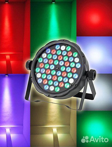 Световой прибор LED PAR 54*3W rgbw