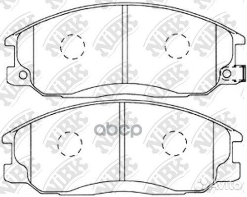 Колодки тормозные дисковые перед PN0103 NiBK