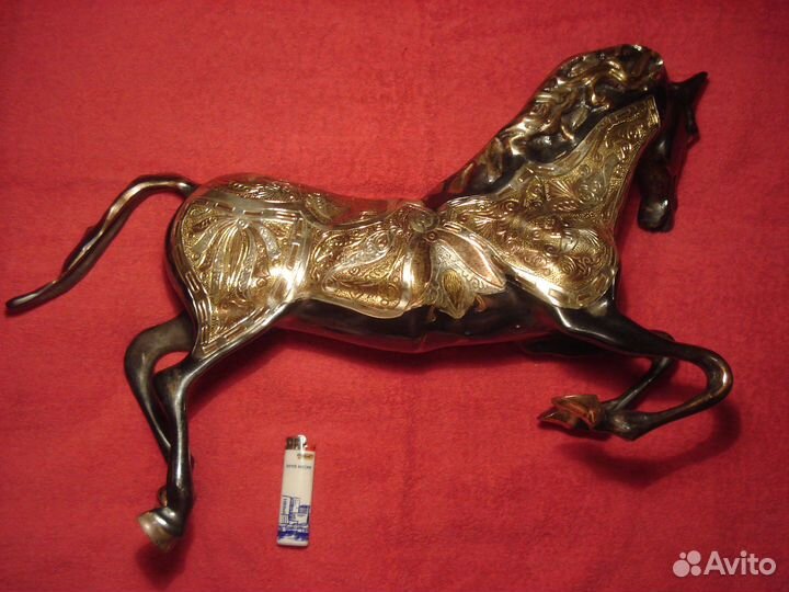Арабский Жеребец Чеканка Конь Лошадь Декор 52см