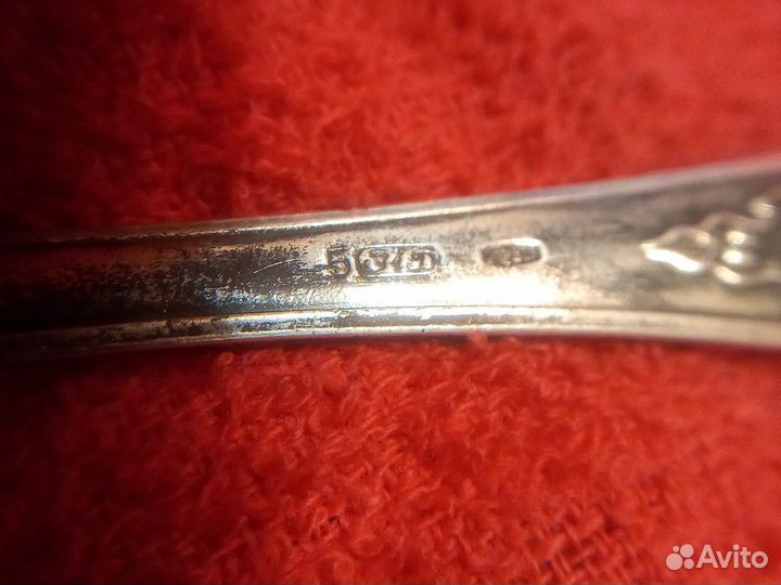 Ложка чайная серебро 875' зiд