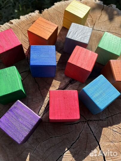 Кубики деревянные