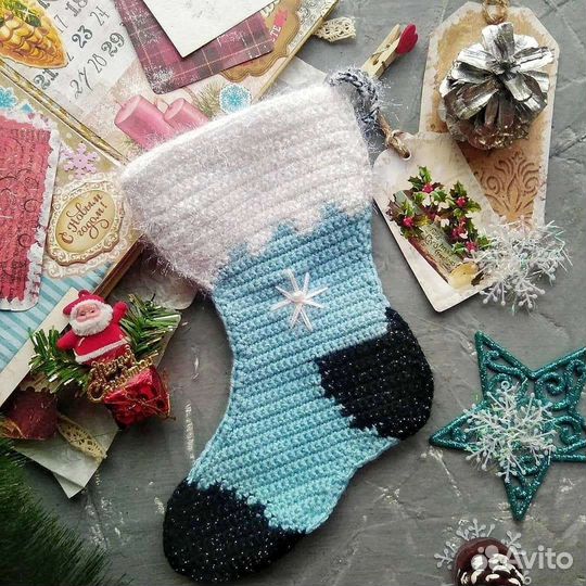 Новогодний сапожок / носок/мешок для подарка