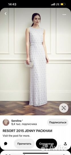 Jenny packham платье