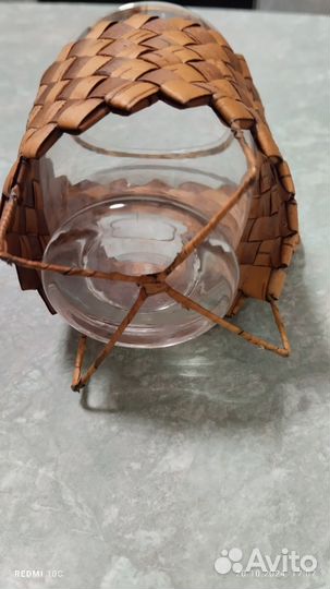 Подстаканник берестяной СССР