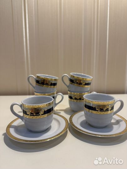 Набор для кофе 110 мл «Кобальтовая лента Яна»