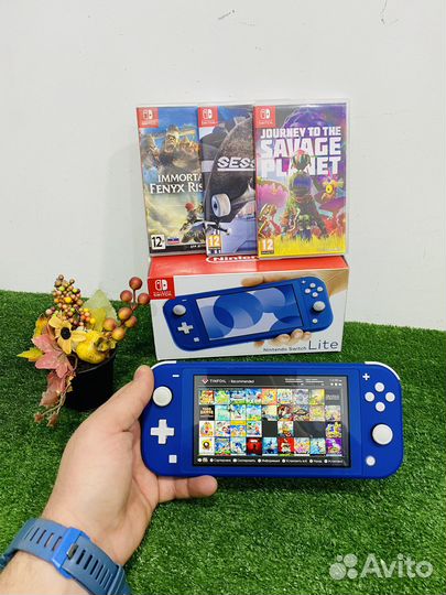 Nintendo switch lite прошитая/чип 150GB 1000 игр