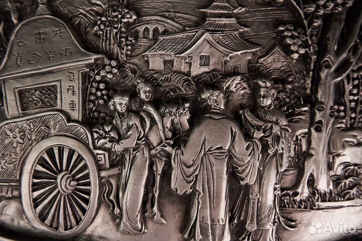 Серебряное панно в восточном стиле