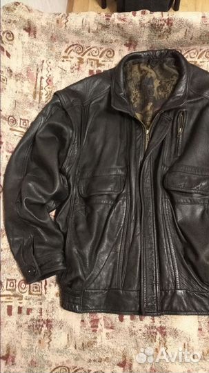 Кожаная куртка из 90-х винтаж СССР