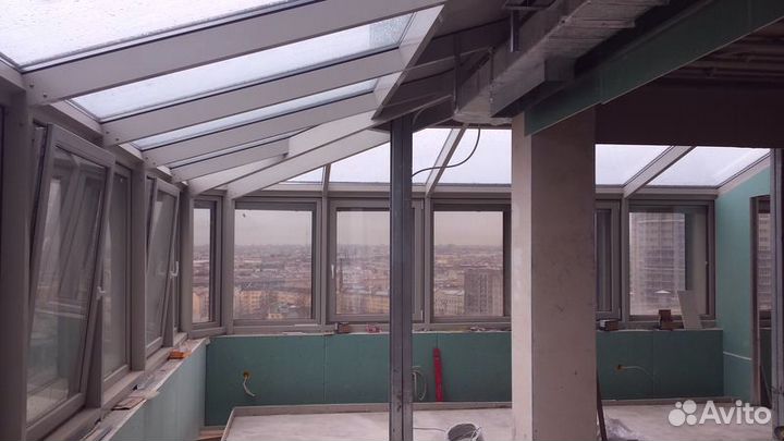 Безрамное остекление террасы