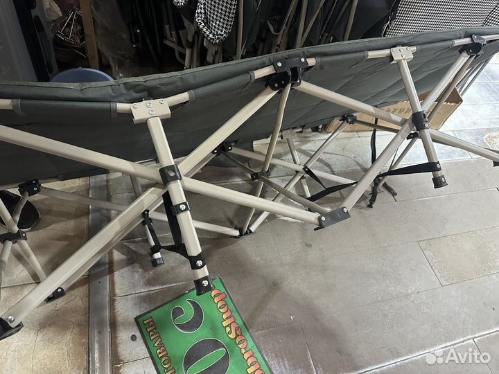 Раскладушка кровать туристическая с матрасом