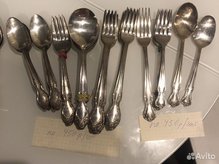 Столовые приборы из мельхиора