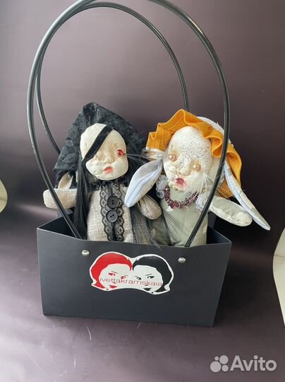 Игрушки ручной работы в смешанной технике