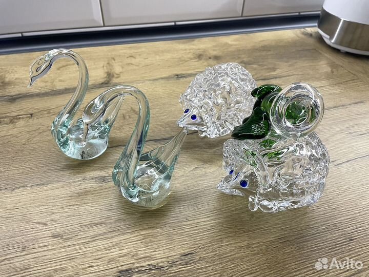 Ёжик лебедь хрустальный СССР