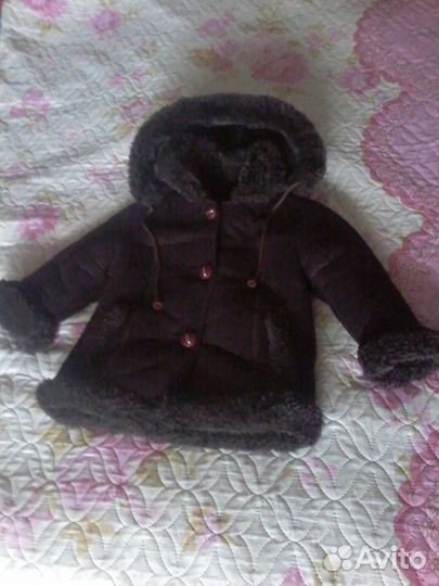 Дублёнка для девочки + утеплённые штаны