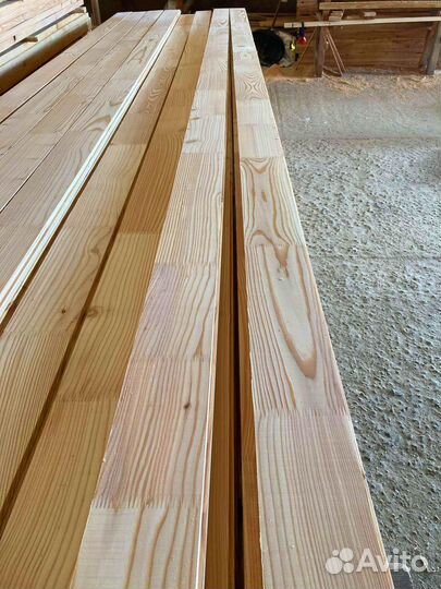 Строганная доска лиственница 45х90х6000мм, опт