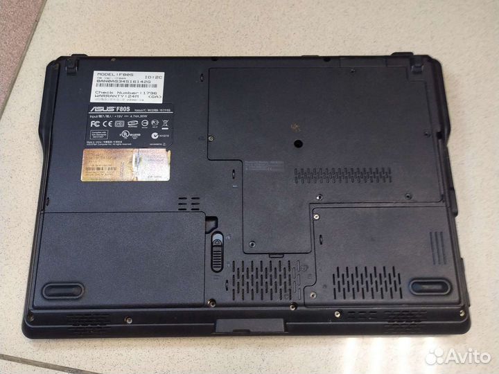 На разбор/запчасти ноутбук asus f80s