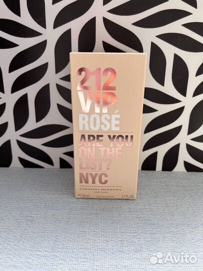 Духи женские Carolina Herrera 212 VIP Rose (Euro)