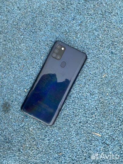 Смартфон Samsung Galaxy A21s 3/32GB Blue + коробка