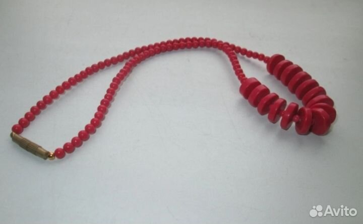 Украшение на шею, пластмасс, бижутерия, СССР
