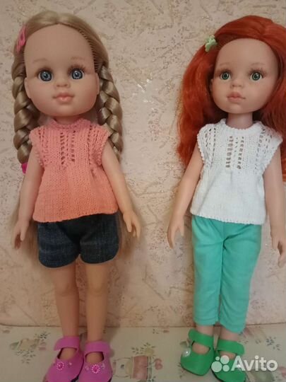 Вязаная одежда для кукол Paola Reina и Berjuan