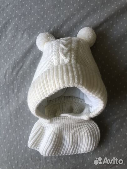 Шапка-шлем Журавлик для новорожденного