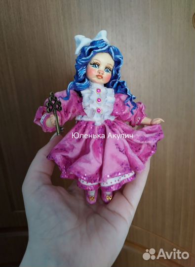 Ватные елочные игрушки, Мальвина, игрушки на елку