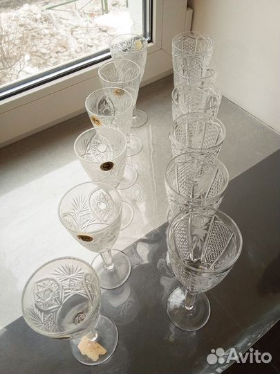 Хрустальные фужеры СССР