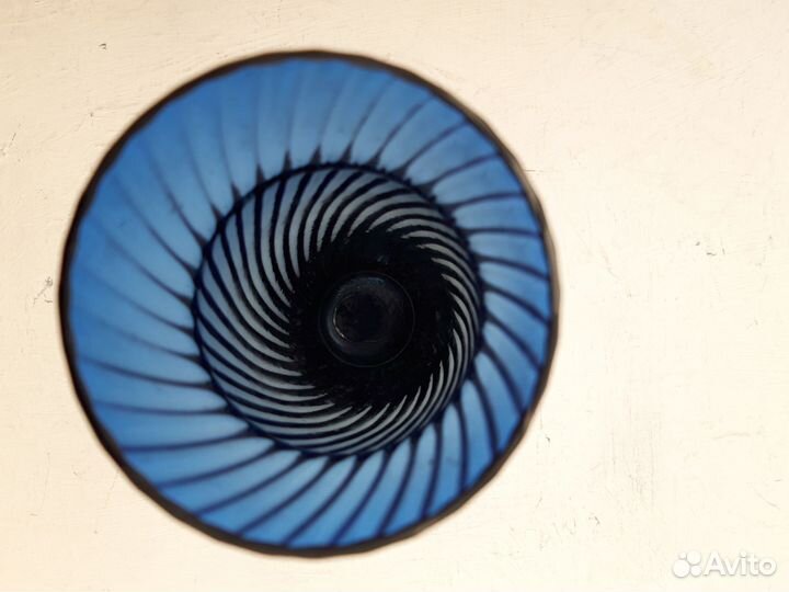 Ваза для цветов цветное стекло СССР