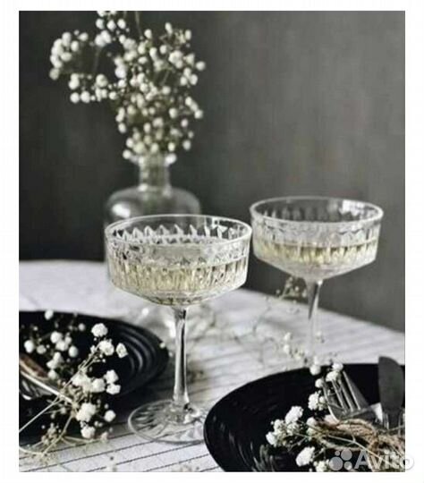 Бокалы для шампанского, 4 шт