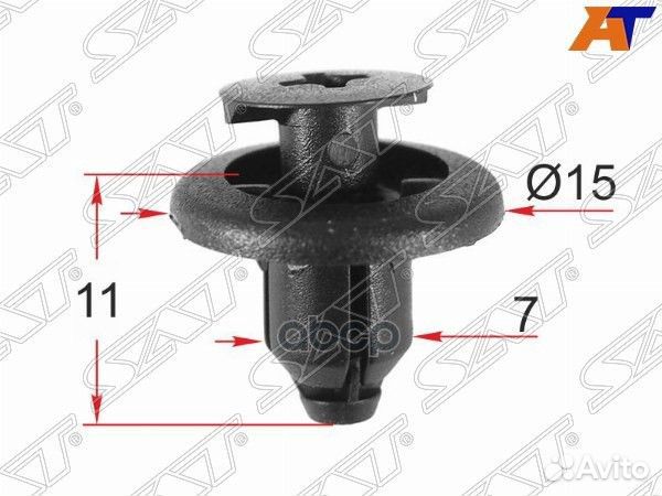 Клипса крепежная toyota/lexus/subaru (1 шт.)