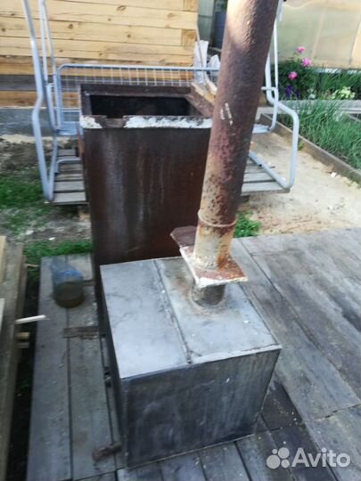 Печь для бани с баком