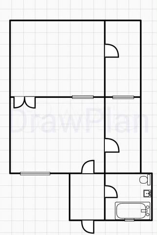 2-к. квартира, 44 м², 1/1 эт.