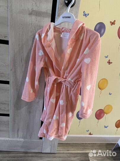 Халат махровый для девочки