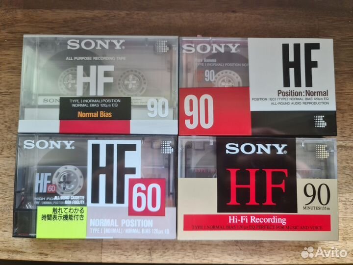 Аудиокассеты новые запечатанные sony HF