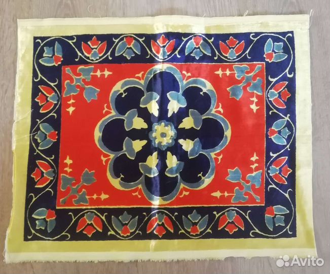 Гладь и накидка набивная плюш для подушки