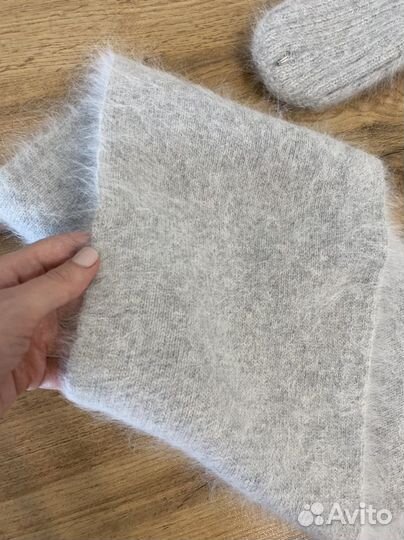 Новый комплект шапка-ушанка и шарф