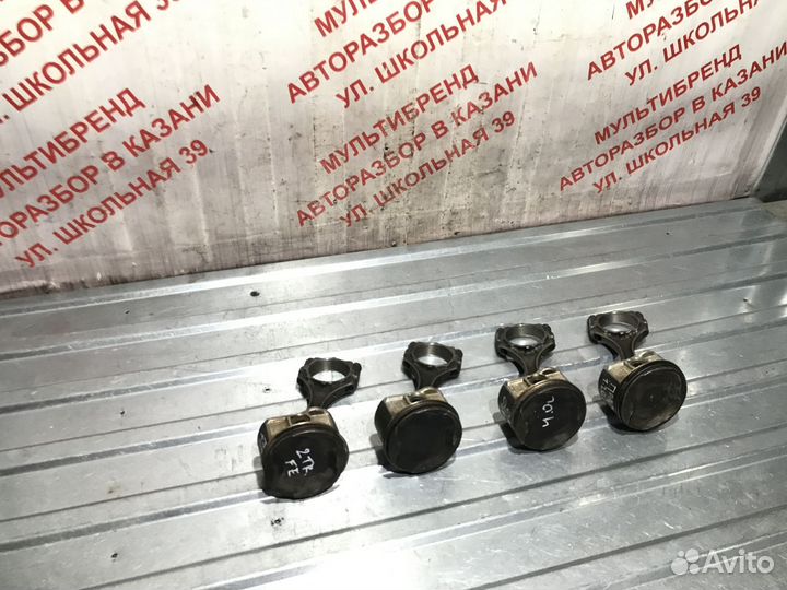 Поршни с шатунами Тойота Прадо 120 1GR-FE 4.0л