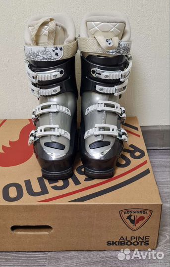 Горные лыжи Fischer + ботинки Rossignol р.37-38