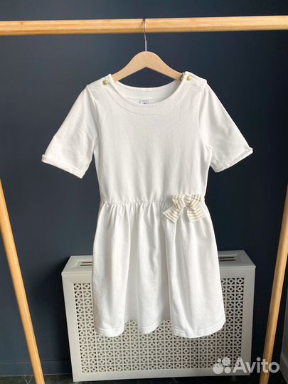 Хлопковое платье Petit Bateau, 140
