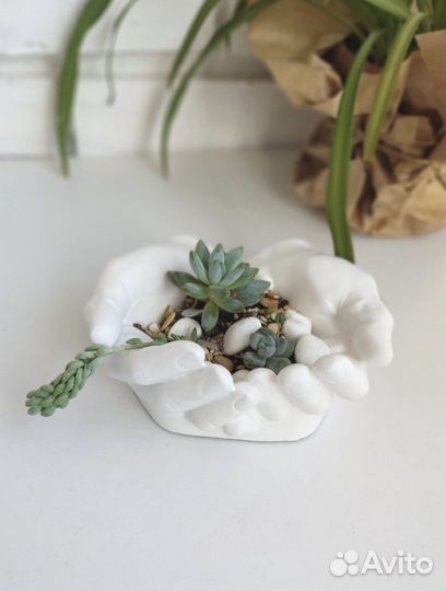 Подставка из гипса Руки