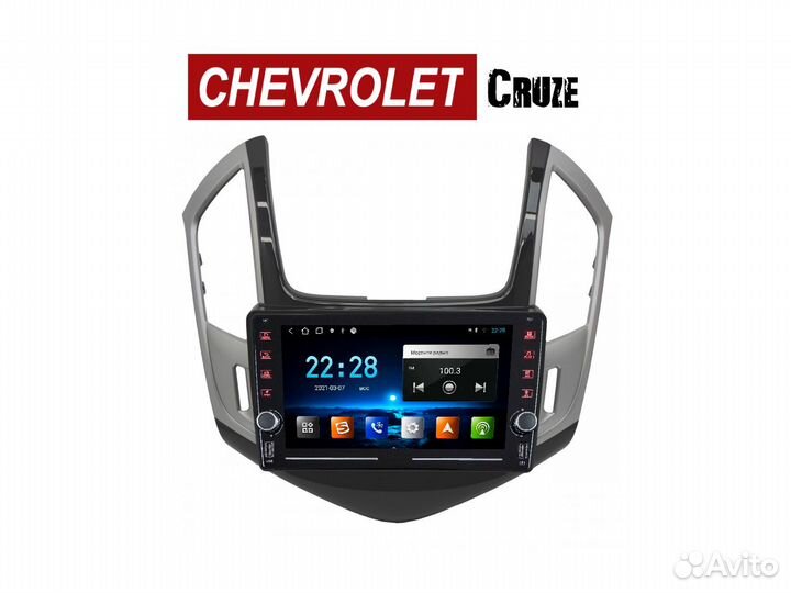 Магнитола Chevrolet Cruze рест LTE CarPlay 3/32гб