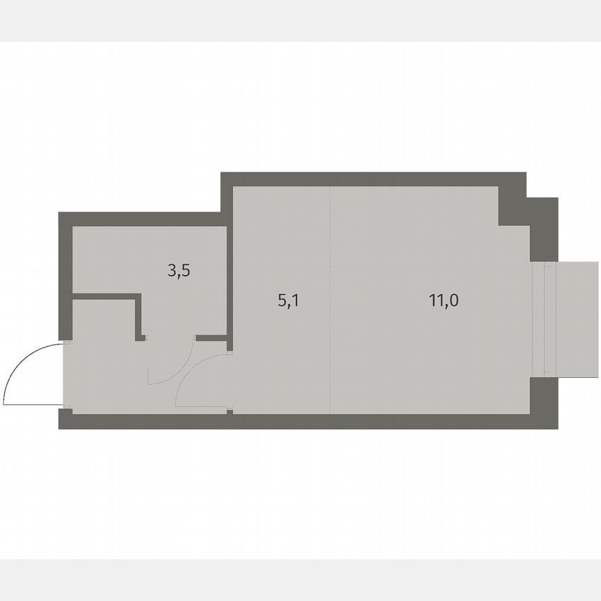 Квартира-студия, 23,2 м², 4/8 эт.