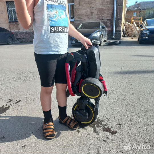 Детский трехколесный велосипед складной