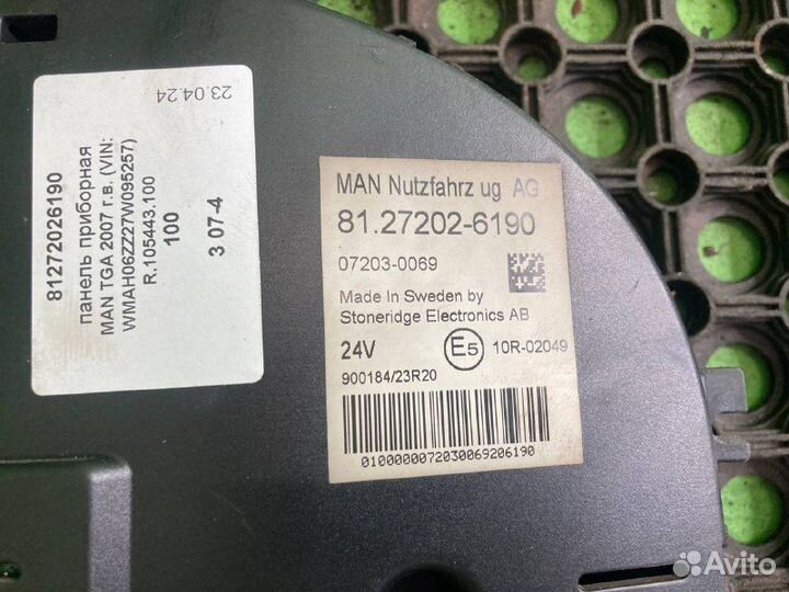 Панель приборная MAN TGA