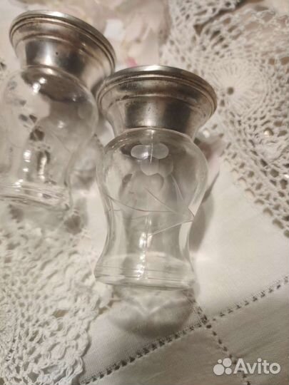 Старинные солонки Серебро