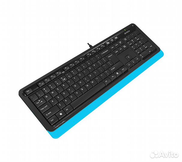 Клавиатура A4Tech Fstyler FK10, черный/синий